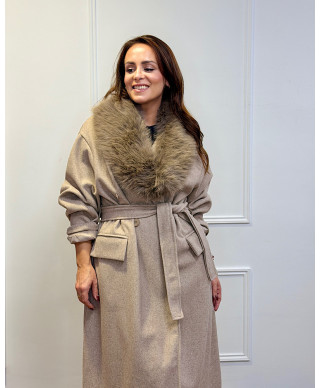 ABRIGO ELEGANT NORDIC TAUPE