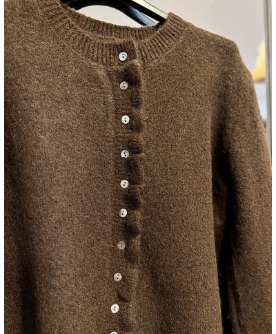 CARDIGAN ONDAS MARRON