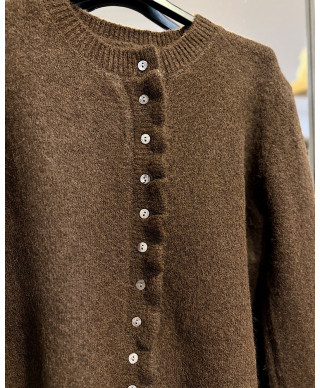 CARDIGAN ONDAS MARRON