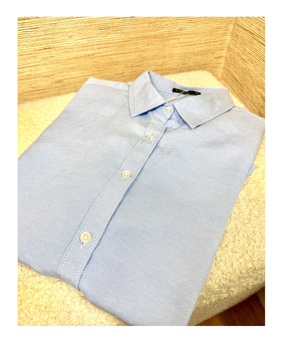 CAMISA OXFORD AZUL