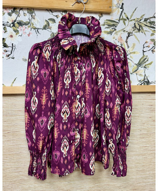 CAMISA VALERIA BERENJENA