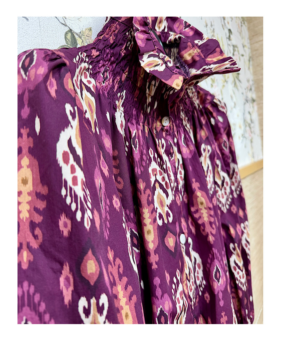 CAMISA VALERIA BERENJENA