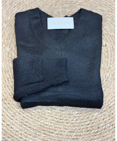 JERSEY CUELLO PICO NEREA NEGRO