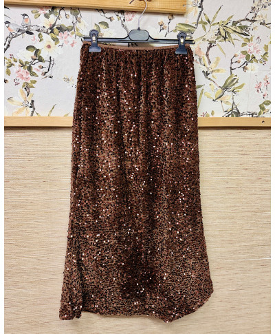 FALDA GLAM MARRON