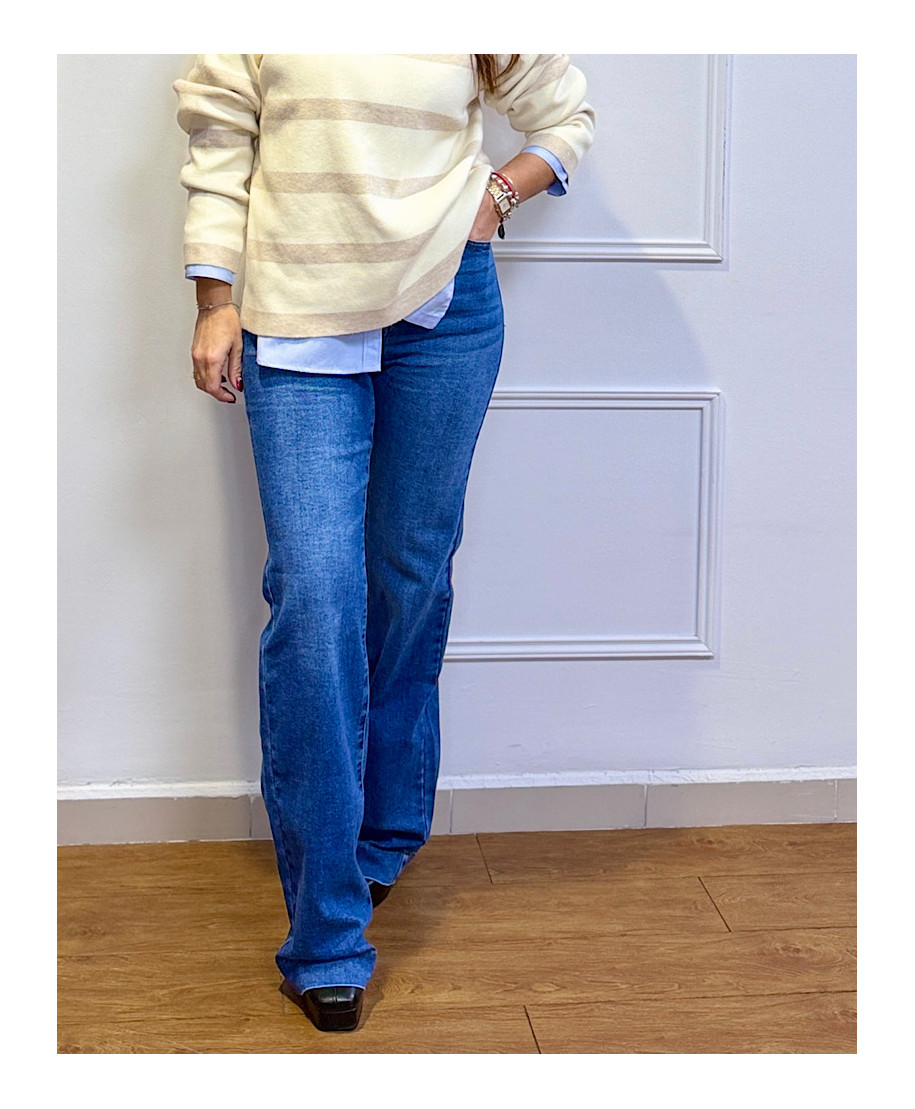 PANTALON DENIM PAOLA AZUL LAVADO