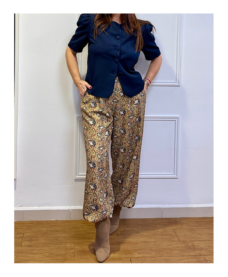 PANTALON BOMBACHO LISA VERDE