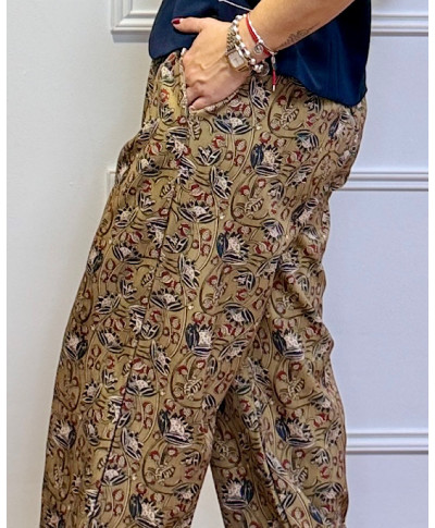 PANTALON BOMBACHO LISA VERDE