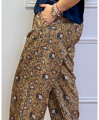 PANTALON BOMBACHO LISA VERDE