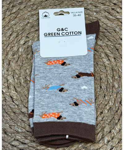 CALCETINES DOG GRIS
