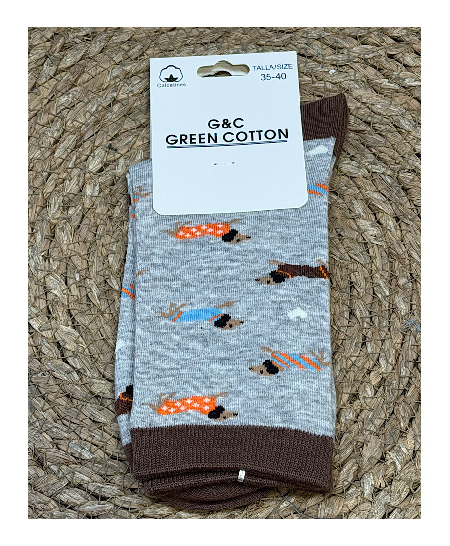 CALCETINES DOG GRIS