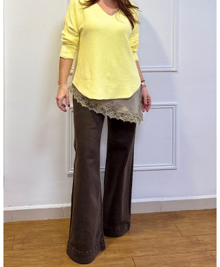 PANTALON SOFIA CHOCOLATE