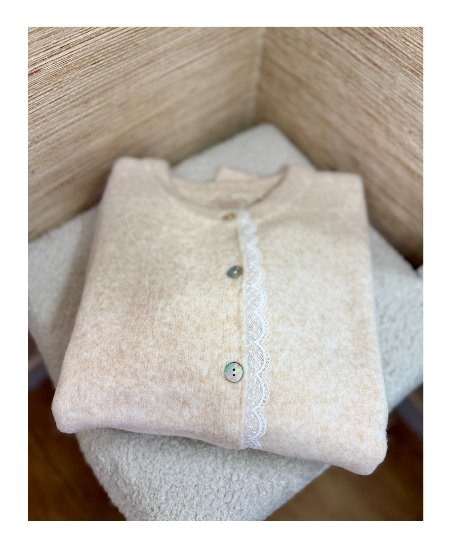 CARDIGAN ROMANTIC BEIGE