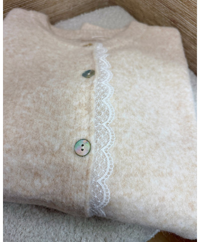 CARDIGAN ROMANTIC BEIGE