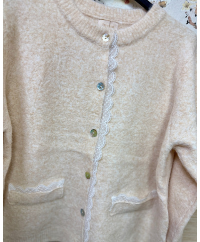 CARDIGAN ROMANTIC BEIGE