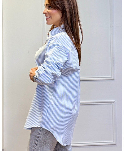 CAMISA OXFORD AZUL