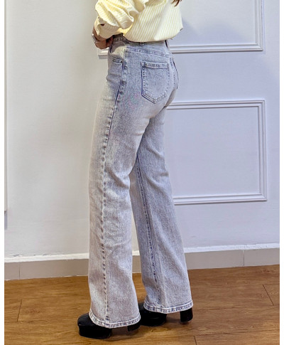 PANTALON STRAIGHT GRIS