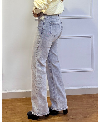 PANTALON STRAIGHT GRIS