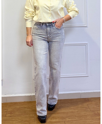 PANTALON STRAIGHT GRIS