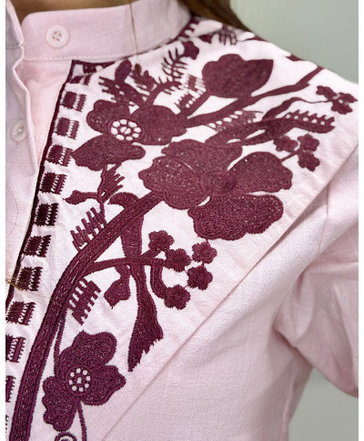 CAMISA BORDADA ROSE