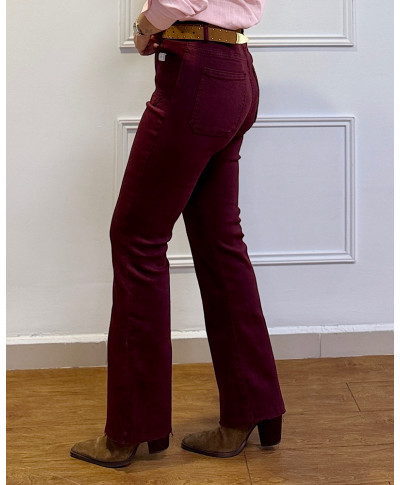 PANTALON TINA CON BOLSILLOS WINE