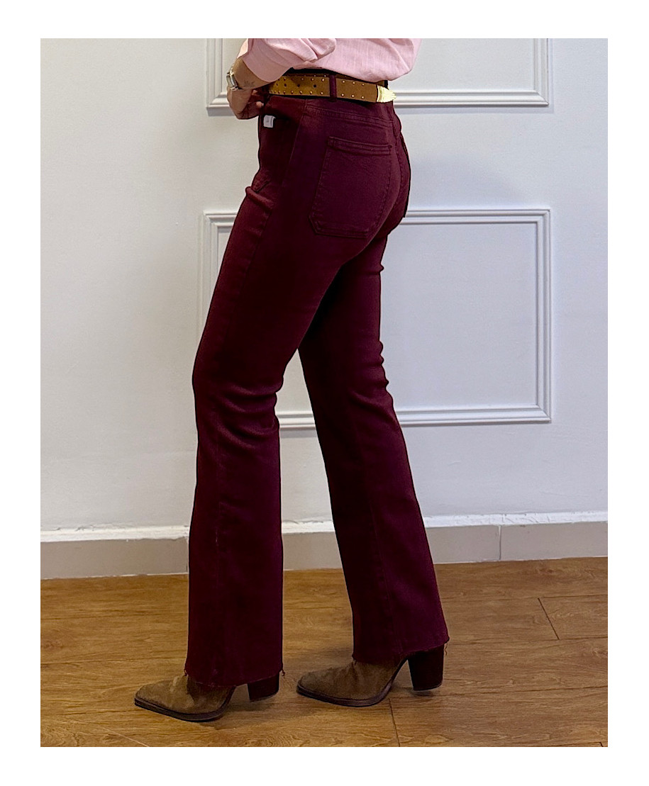 PANTALON TINA CON BOLSILLOS WINE