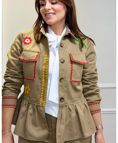 CHAQUETA CUBA BORDADA