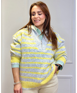 JERSEY CUELLO POLO CATALINA AMARILLO