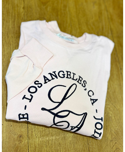 SUDADERA LOS ANGELES ROSA