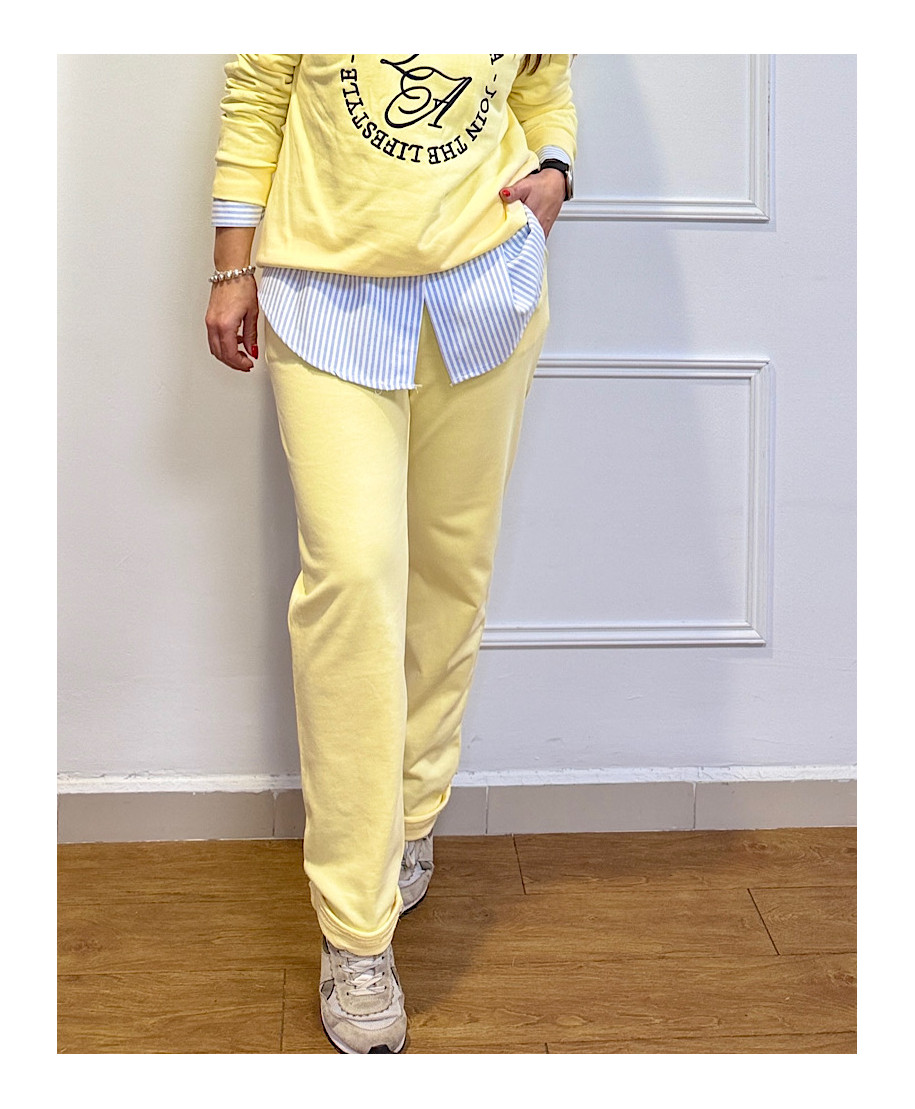 PANTALON SPORT GABRIELA AMARILLO