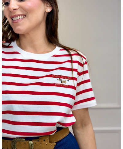 CAMISETA PUPPY ROJA&BLANCA