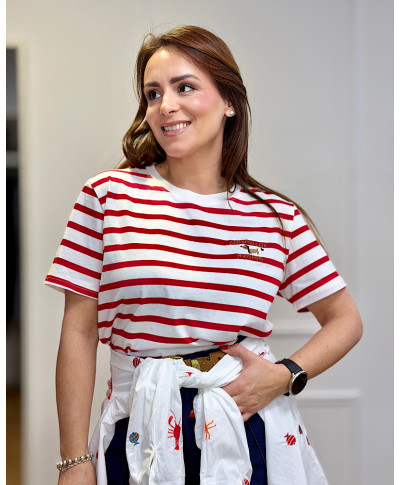 CAMISETA PUPPY ROJA&BLANCA