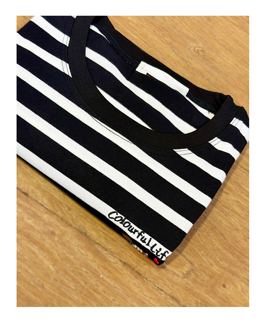 CAMISETA PUPPY NEGRA& BLANCA