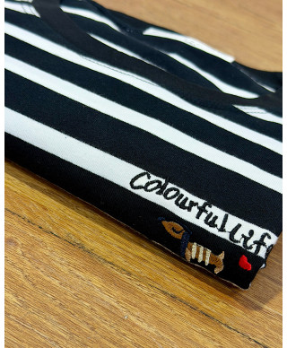 CAMISETA PUPPY NEGRA& BLANCA