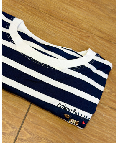 CAMISETA PUPPY MARINO&BLANCA