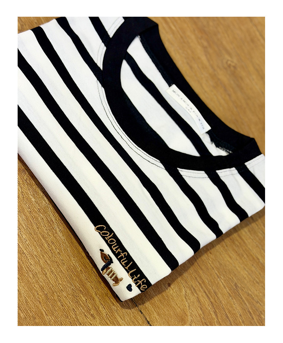 CAMISETA PUPPY BLANCA&NEGRA