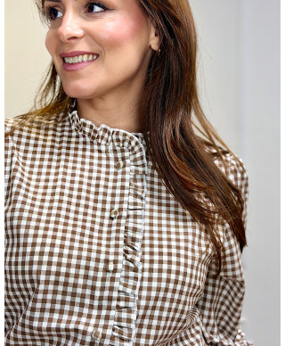 CONJUNTO VICHY BERTA  MARRON