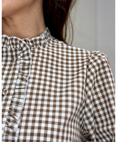 CONJUNTO VICHY BERTA  MARRON