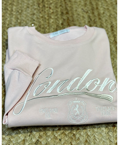 SUDADERA LONDON ROSA