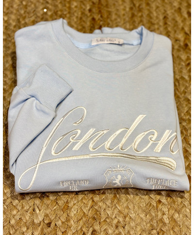 SUDADERA LONDON CELESTE