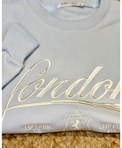 SUDADERA LONDON CELESTE