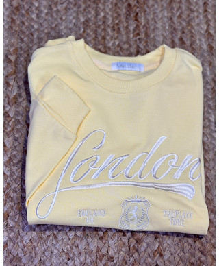 SUDADERA LONDON AMARILLA