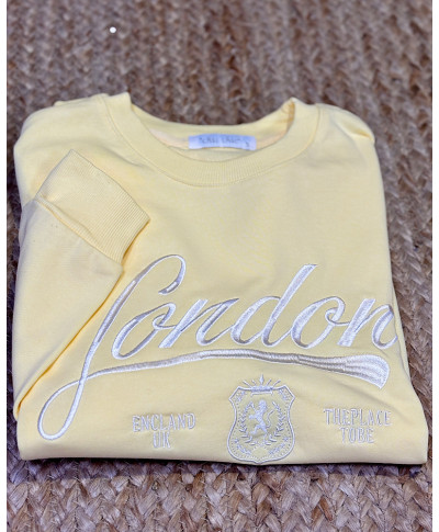 SUDADERA LONDON AMARILLA