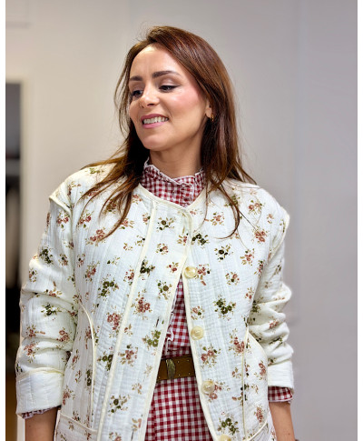 CHAQUETA ACOLCHADA FLORAL