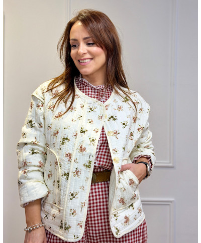 CHAQUETA ACOLCHADA FLORAL