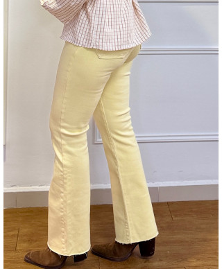 PANTALON TINA AMARILLO MANTEQUILLA