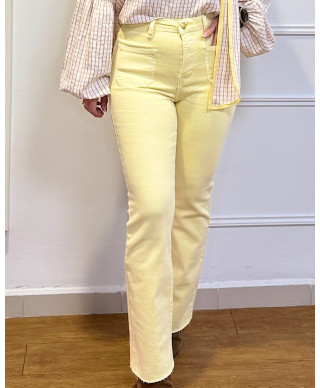 PANTALON TINA AMARILLO MANTEQUILLA