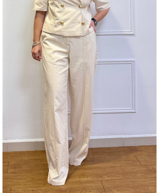 PANTALON PALAZZO ELEGANT BEIG