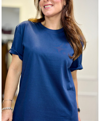 CAMISETA BASICA AZUL MARINO