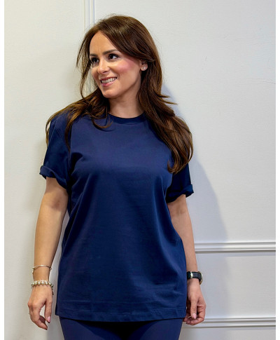 CAMISETA BASICA AZUL MARINO