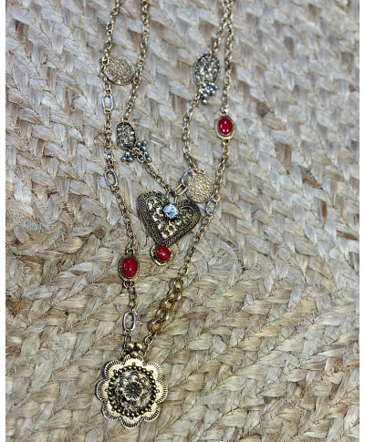 COLLAR DORADO MULTICADENA